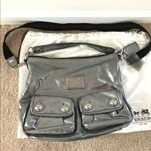 Coach Poppy bag in grey/silver